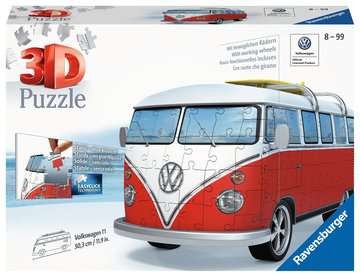 3D Puzzle - Volkswagen T1 - Surfer Edition - 162 Teile