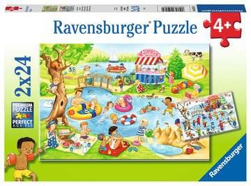 Kinderpuzzle - Freizeit am See - 2x24 Teile