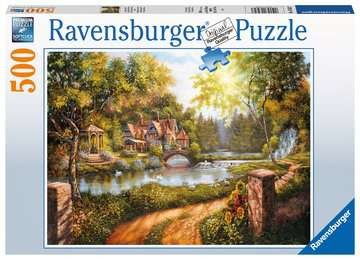 Puzzle - Cottage am Fluß - 500 Teile