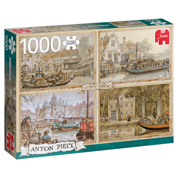 Premium Collection – Anton Pieck, Kanalboote (1000 Teile)