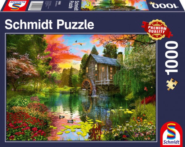 Puzzle: Die Wassermühle, 1000Teile