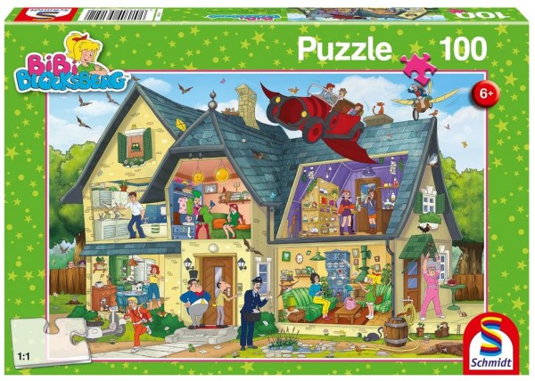 Puzzle: Bei Blocksbergs ist was los! 100 Teile