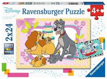 Kinderpuzzle - Disneys liebste Welpen - 2x24 Teile