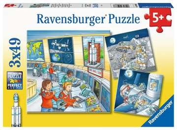 Kinderpuzzle - Auf Weltraummission mit Tom und Mia - 3x49 Teile