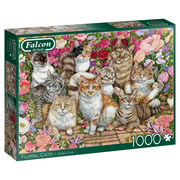 Falcon – Floral Cats (1000 Teile)