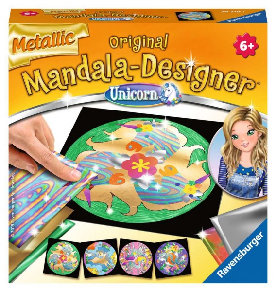 Metallic Mandala-Designer Unicorn