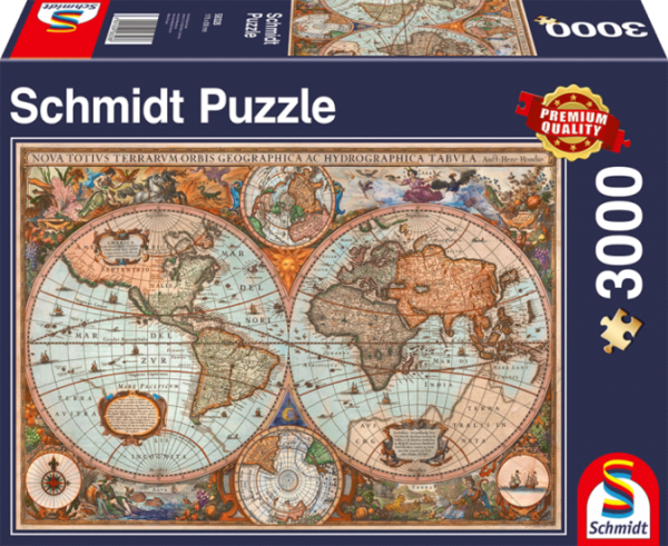 Puzzle: Antike Weltkarte, 3000Teile