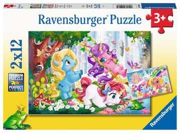 Kinderpuzzle - Magische Einhornwelt - 2x12 Teile