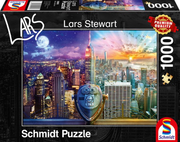 Puzzle: New York, Night and Day, 1000Teile