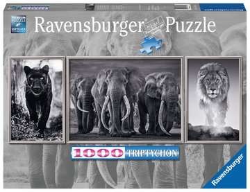 Puzzle - Panter, Elefanten, Löwe - 1000 Teile