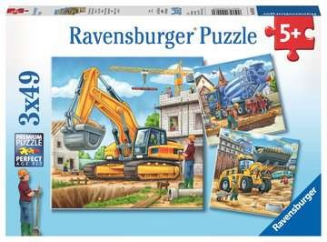 Kinderpuzzle - Große Baufahrzeuge 3x49T