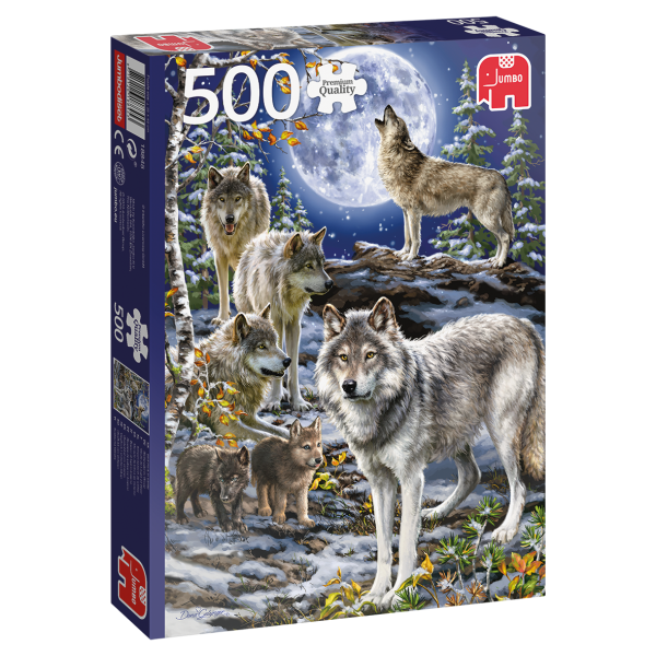 Premium Collection – Wolfsrudel im Winter (500 Teile)