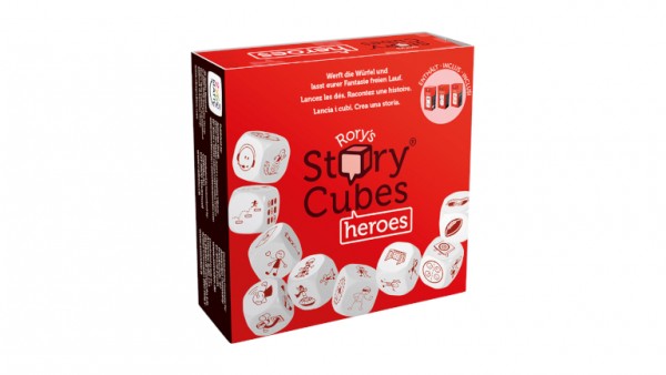 Story Cubes Geschichtenwürfel Heroes rot