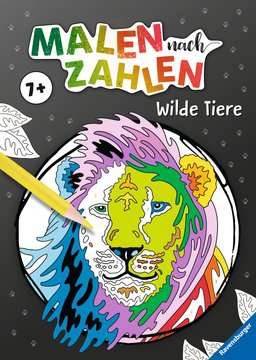 Malen nach Zahlen ab 7 Jahren: Wilde Tiere