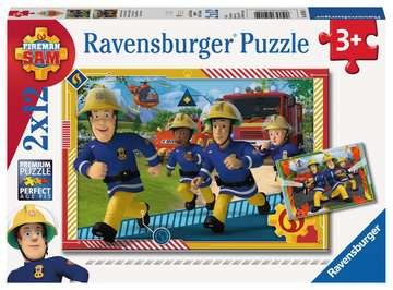 Puzzle - Kinderpuzzle - Sam und sein Team - 2x12 Teile