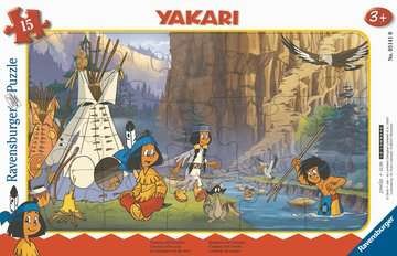 Puzzle - Yakari Camping mit Freunden - 15Teile