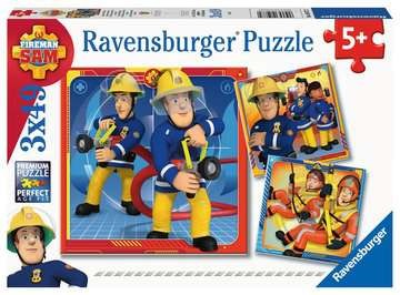 Puzzle - Feuerwehrmann Sam - Unser Held Sam - 3x49 Teile