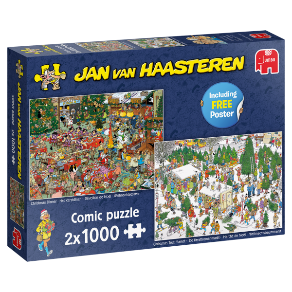 Jan van Haasteren – Weihnachtsgeschenke (2×1000 Teile)