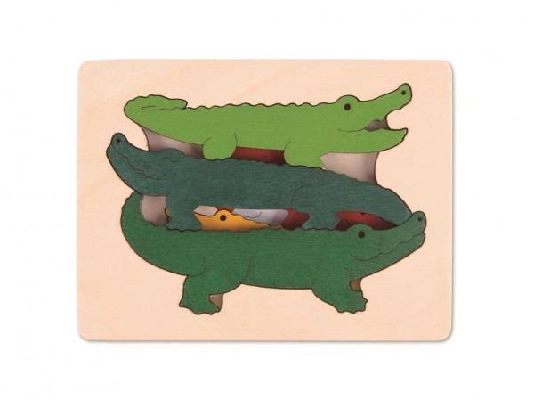 Krokodile Holz-Puzzle