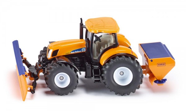Siku 2940 Traktor mit Räumschild und Salzstreuer