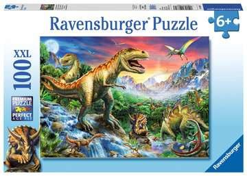 Kinderpuzzle - Bei den Dinosauriern - 100 Teile