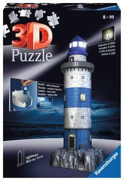 Puzzle - 3D Leuchtturm bei Nacht - 216 Teile