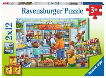 Kinderpuzzle - Komm, wir gehen einkaufen - 2x12 Teile