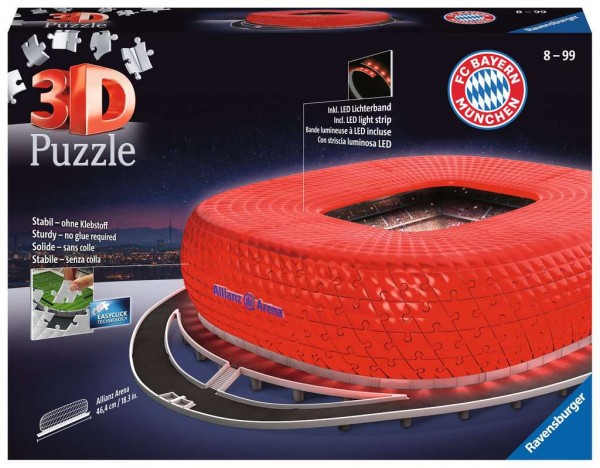 3D Puzzle Allianz Arena bei Nacht