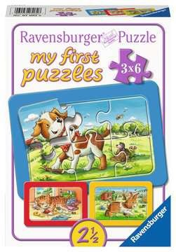 Kinderpuzzle - Meine Tierfreunde, 3x6 Teile