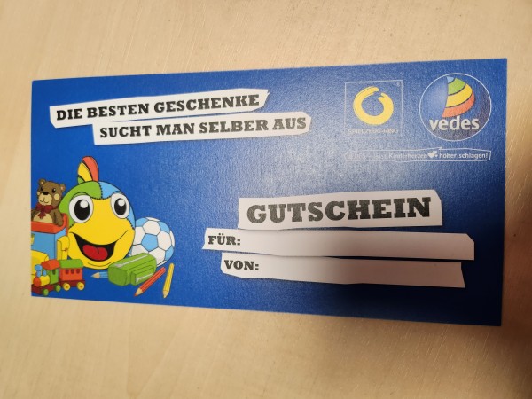 VEDES GUTSCHEIN 50 EURO