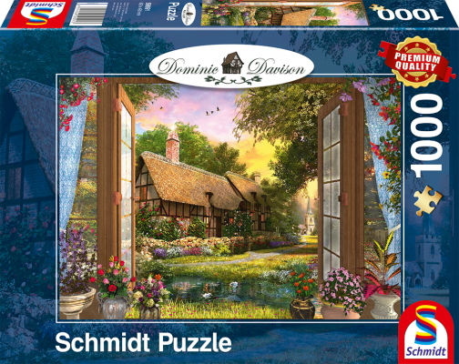 Puzzle: Blick auf das Cottage, 1000 Teile
