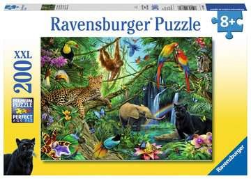 Tiere im Dschungel - 200 Teile - XXL Kinderpuzzle