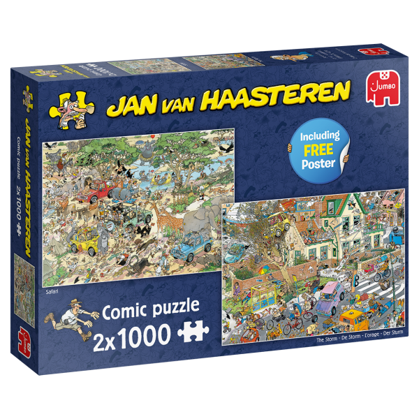 Jan van Haasteren – Safari & Storm (2×1000 Teile)