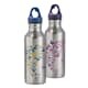 Edelstahl-Trinkflasche, auslaufsicher, BPA-frei, Schraubverschluss mit Henkel, 500 ml, in zwei Farbe