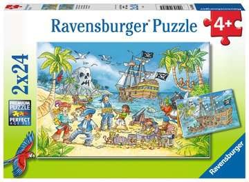 Kinderpuzzle - Die Abenteuerinsel - 2x24 Teile